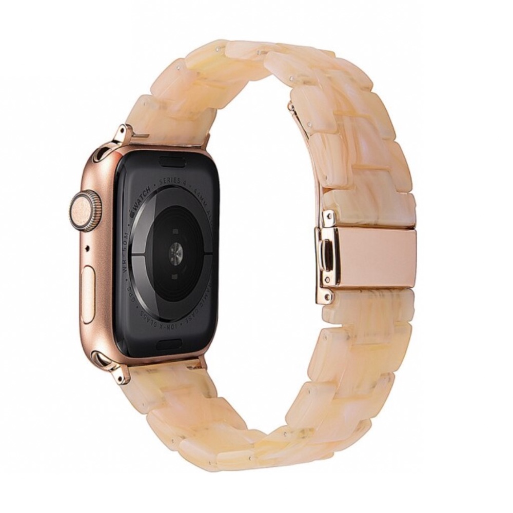 NEW Creamy Light Peach Resin Apple Watch Band